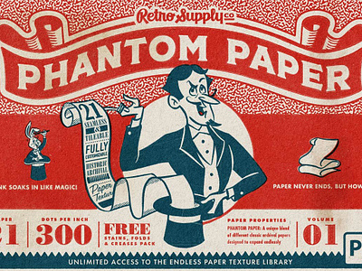 Phantom Paper for Photoshop 300 dpi canvas comic expandable gouache grunge hi res high resolution hot paper texture phantom paper for photoshop retro retrosupply seamless textures texture textured paper vintage
