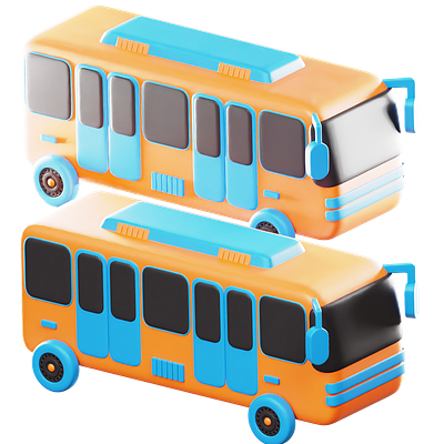 Public Transport 3d 3d rendering design graphic design illustration