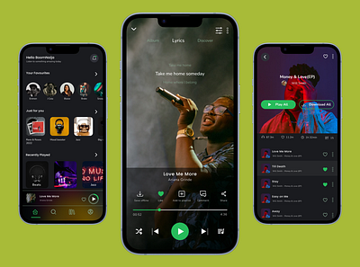 BoomNaija - Music App mobile app mobile design music music app music player ui ui design uidesign