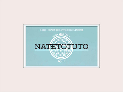 NATETOTUTO pop-up Café branding design illustration print typography