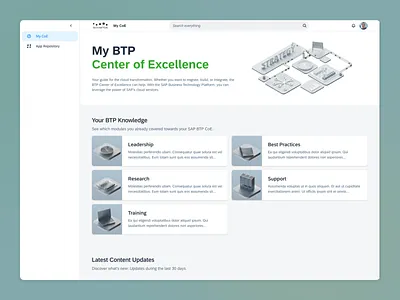 My BTP Center of Excellence b2b btp center design enterprise fiori innovation project management sap ui ux