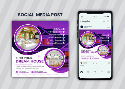 Social Media Post design for Real-Estate business. facebook