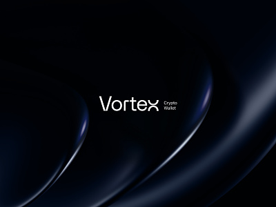 Vortex — Crypto Wallet Logo crypto brand identity crypto branding crypto logo cryptocurrency custom defi logo exchange finance logo fintech logo typography vortex wallet logo wordmark