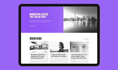 Lerom Law brand graphic design law logo ui website