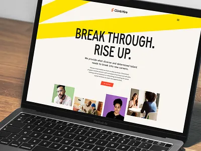 Climb Hire Rebrand b2b b2b rebrand brand agency branding early stage focus lab logo design odi startup brand visual identity