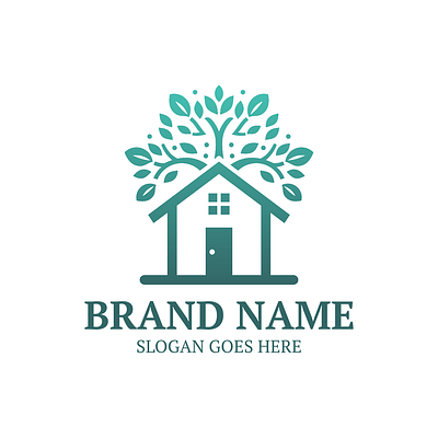 Tree House Logo Design, Modern Tree House environment green