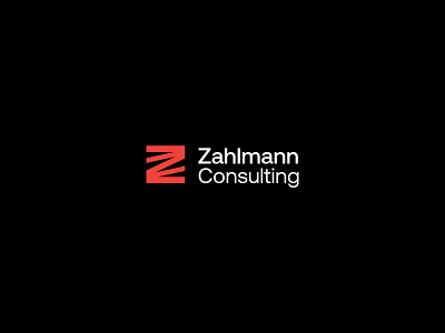 Zahlmann Consulting — Logo Design brand identity branding consultancy brand identity consulting branding consulting logo letter z logo design logotype mark red logo sales consulting z logo