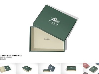 Rectangular Shoe Box Package Mockup box box mock up box with lid branding branding mock up carton cosmetics gift mailer box mock up mailing box mockup packaging rectangular box mockup rectangular gift box rectangular shoe box shipping box shoe box shoe box mockup showcase smart object