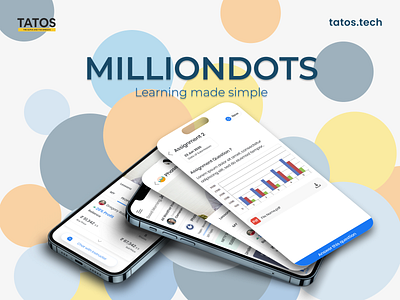 MillionDots - Investment Educational App app branding design educational figma kit mobile ui ux