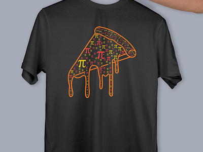 Pizza Pi Day t-shirt design apparel design graphic design illustration march 14 math lover math teacher mathematics pi day pizza t shirt design trendy typography unique vintage