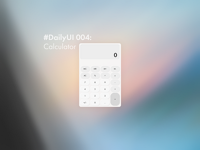 #DailyUI 004: Calculator calculator dailyui design figma ui