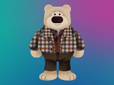 Maxi Teddy Bear bear branding character design cute graphic design illustration teddy toy