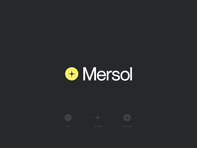 Mersol — Logo Design brand identity circle logo energy logo logo design mark minimal scandinavia solar solar logo solar panel sun logo sun rays sunshine sustainable sweden