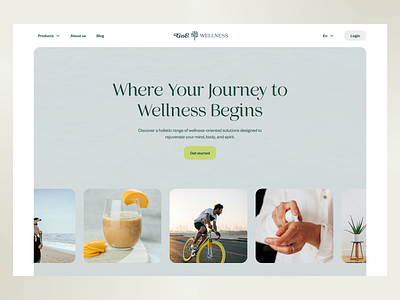 Wellness website - redesign branding concept design design header health healthcare landing page meditation mentalhealth mobile ui uxui web webdesign website wellbeing wellness