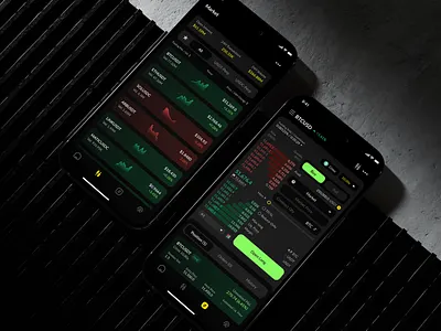 Mobile app - DEX exchange app bitcoin btc cex chart crypto dark dex ethereum exchange finance fintech graph investment market mobile trading ui ux wallet