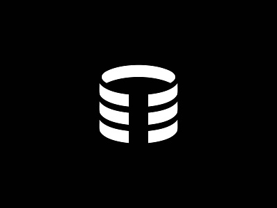 T Database Logo abstract awesome logo circle design designer e initial letter logo logo inspiration professional logo ring simple stack t