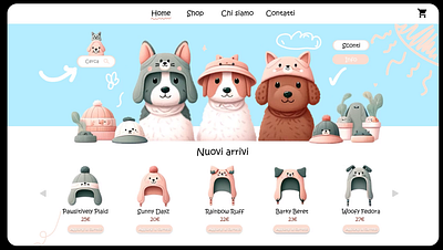 Dog's shop! branding design dogs ui ux web design webdesigner website