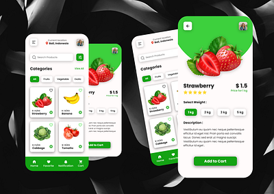 Grocery Shop App. design figma grocery shop app mobile ui