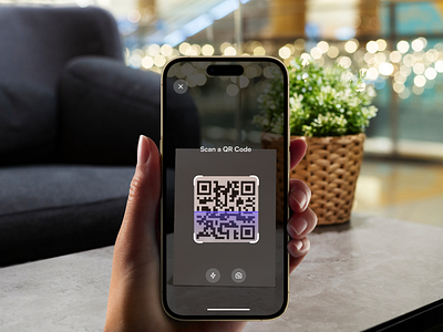 QR Code interface - Daily ui 75 daily ui 75 dailyui design interface ios qr code ui ux