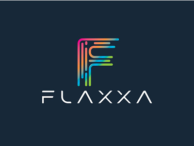 Flaxxa Logo- letter mark logo - tech logo - modern logo beauty logo branding design flatlogo illustration logo logodesiner minalistlogo typography