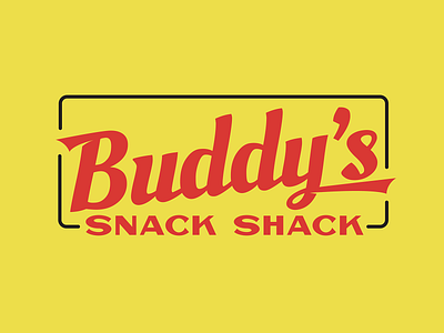 Buddy's Snack Shack Alt brand branding cafe design georgia graphic design identity illustration logo logodesign mark restaurant