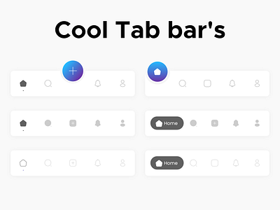 Tab bars design graphic design uiux vector
