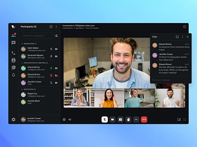 Video conferencing application app application call cam chat conferencing member productivity uiux video videochat videoconferencing