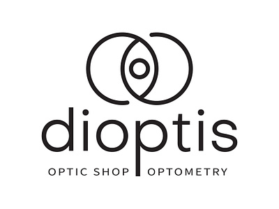 dioptis logo design dioptis athens glasses logo design logotype optic shop optika dioptis optometry sunglasses