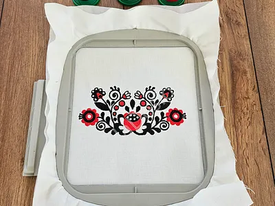 Black and red traditional hungarian embroidery design art black design embroidery file flower hungarian machine pes red traditional tulip vip