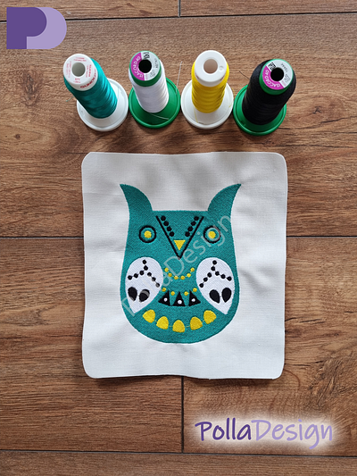 Menta Swedish owl style machine embroidery design animal art design embroidery menta owl pattern pes swedish trendy vip yellow