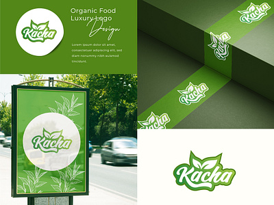 Kacha Organic Food Brand Identity Design concept logo fresh food logo healthy food logo organic organic food branding organic food logo organic fruits logo vegetable food logo