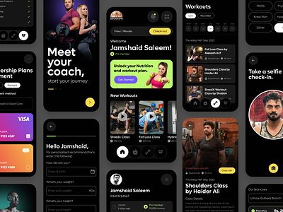 🏋️‍♂️Gym Fitness App fitnessapp gym app mobileapp mobileappdesign mobiledesign uidesign
