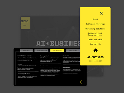 AI Business Media Kit - Experiences ui ux website
