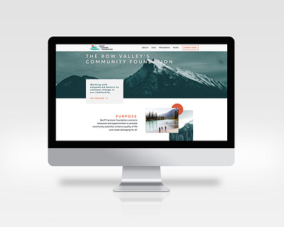Banff Canmore Foundation Website Re-design branding creative direction graphic design project management ui web design