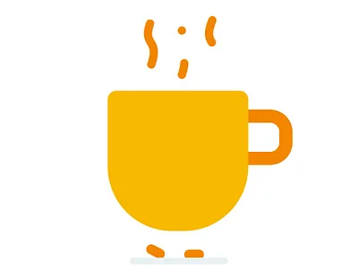 Hot Coffee animation animators blackcoffee cup cupcoffee design drink drinkcoffee graphic design hotcoffee illustration json lottie motion graphics smoke ui walking