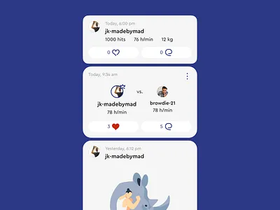 Club Cards for Bownce Sports Tech Startup leaderboard madebymad