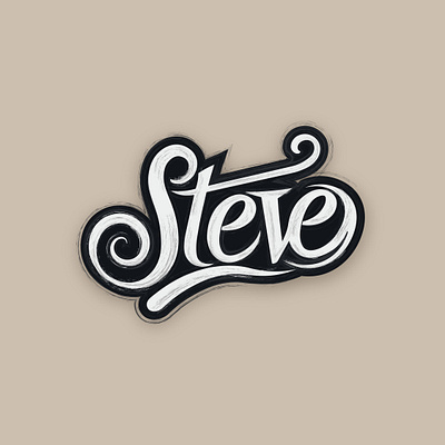 Steve Lettering Logo design graphic design letter logo typography vector