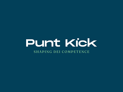 Punt Kick branding minimal simple typography