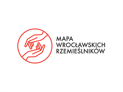 Map of Wrocław Craftspeople branding logo minimal simple typography