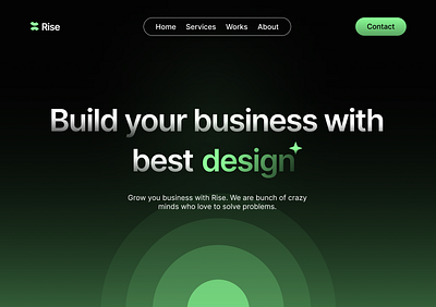 Rise Agency Website Design banking branding ecommerce fintech healthcare mobile app ui website design
