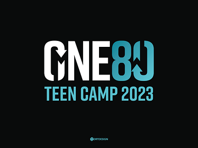 180 180 branding design logo teen camp vector