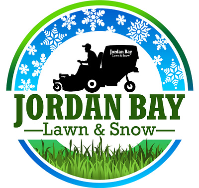 Logo & Marketing Design: Jordan Bay Lawn & Snow branding design graphic design illustrator logo vector