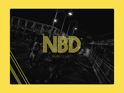 No Bad Days Run Club branding graphic design