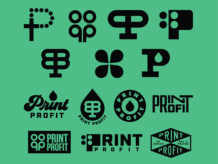 Print Profit - Brand Identity by Danielle Podeszek on Dribbble