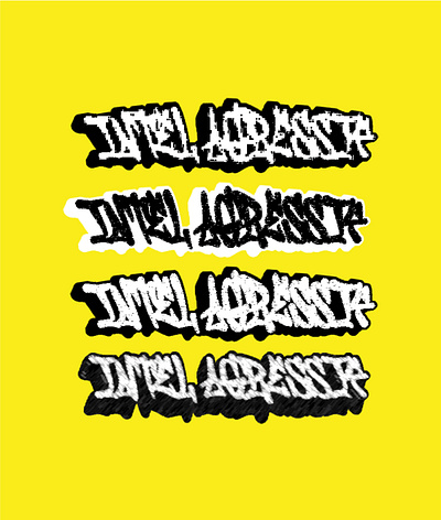 "INTEL AGRESSIF" | Graffiti Logotype graffiti graphic design logotype photoshop visual design