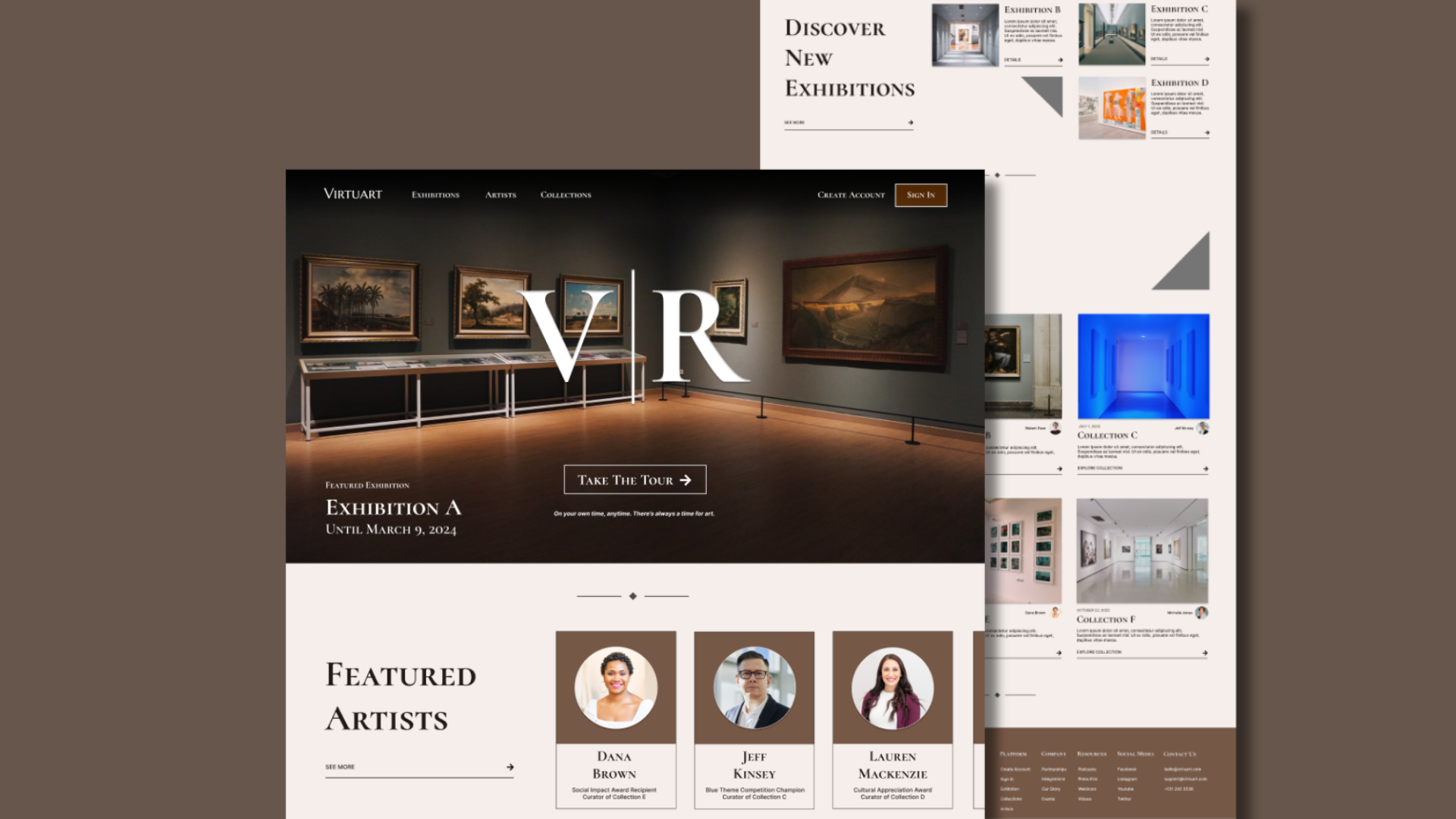 Virtuart - VR Art Gallery Landing Page art gallery home page art gallery ui art gallery ux museum landing page museum ui museum ux museum website vr art gallery vr art gallery home page vr art gallery landing page vr art gallery ui vr art gallery ux vr museum home page vr museum landing page vr museum ui vr museum ux