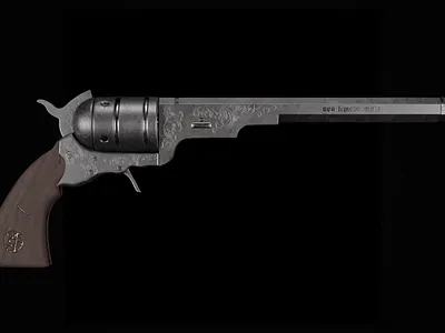 The Colt - Supernatural 3d animation blender blender 3d blender3d colt cyclesrender design devils trap gun metal render revolver spn supernatural supernatural props the colt tv show weapon wood