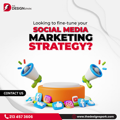 Social Media Marketing Strategy apparel branding design energy graphic design illustration logo merch social media marketing strategy the design spark ui vector