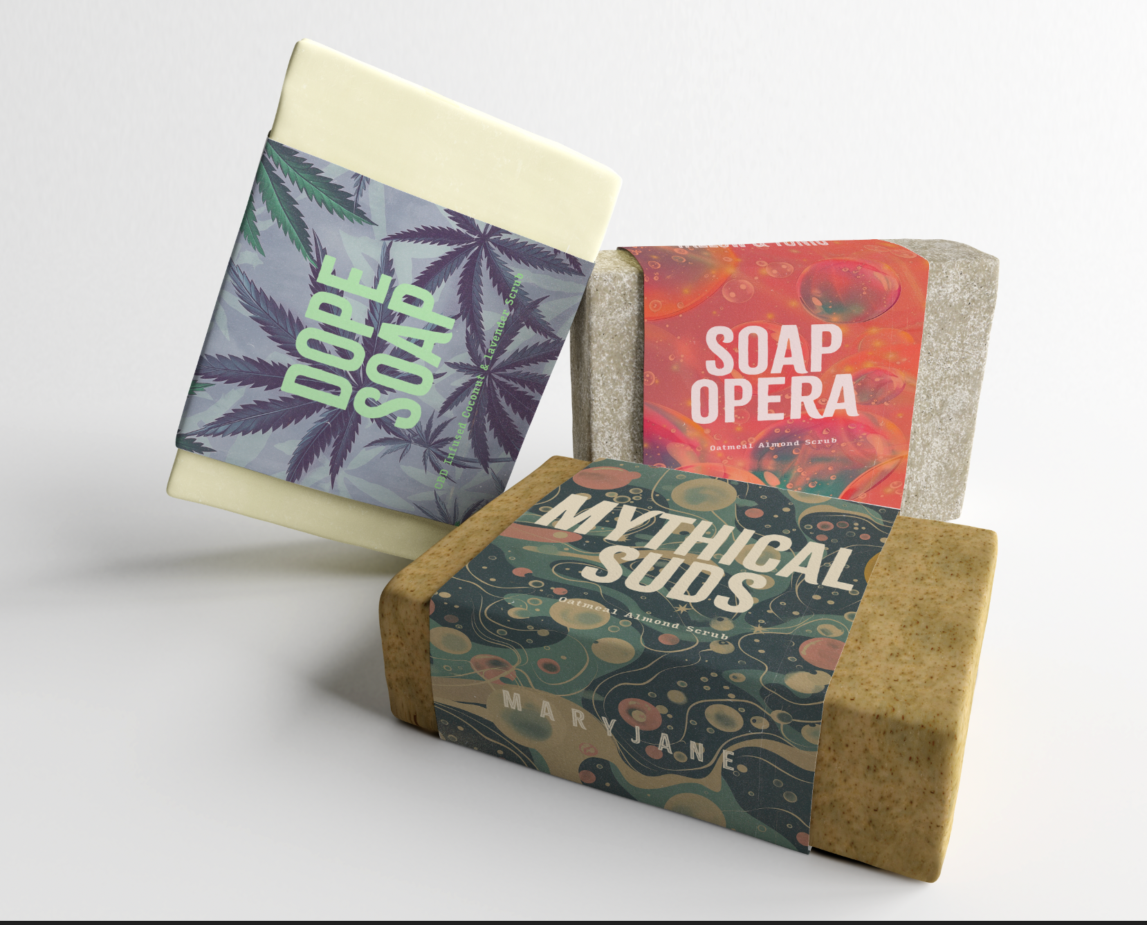 Maryjane Soap Co branding graphic design