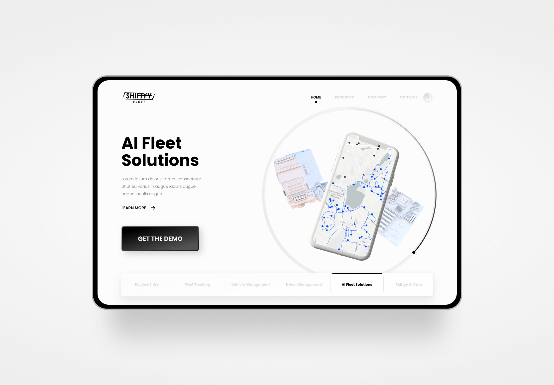 Example of Fleet Management Website